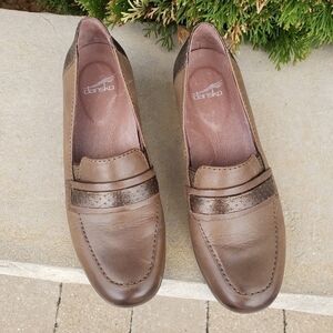 Dansko Lila Taupe Burnished Nappa SHOES 37 & 38